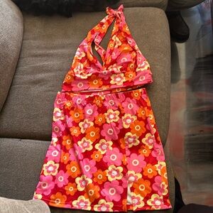Two piece 70s costume. From Temu. Size medium.